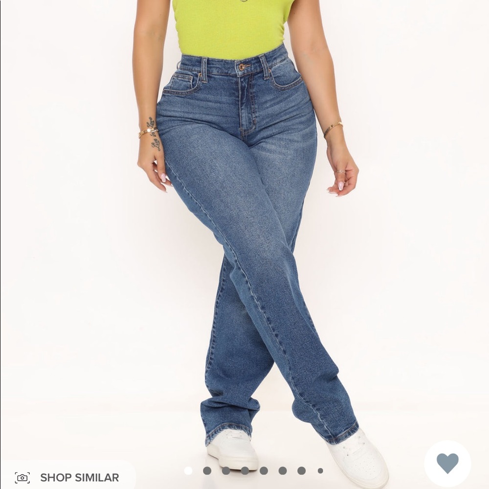 Fashion nova jeans size 7 straight leg